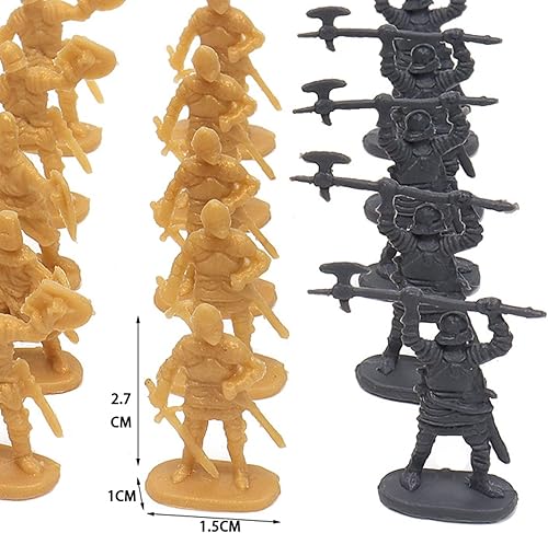 Miniatura 8 de 172 200Set Plastic Ancient Figures Toy Soldiers Men Swordsman Action Figure DIY War Scene Toys Blue