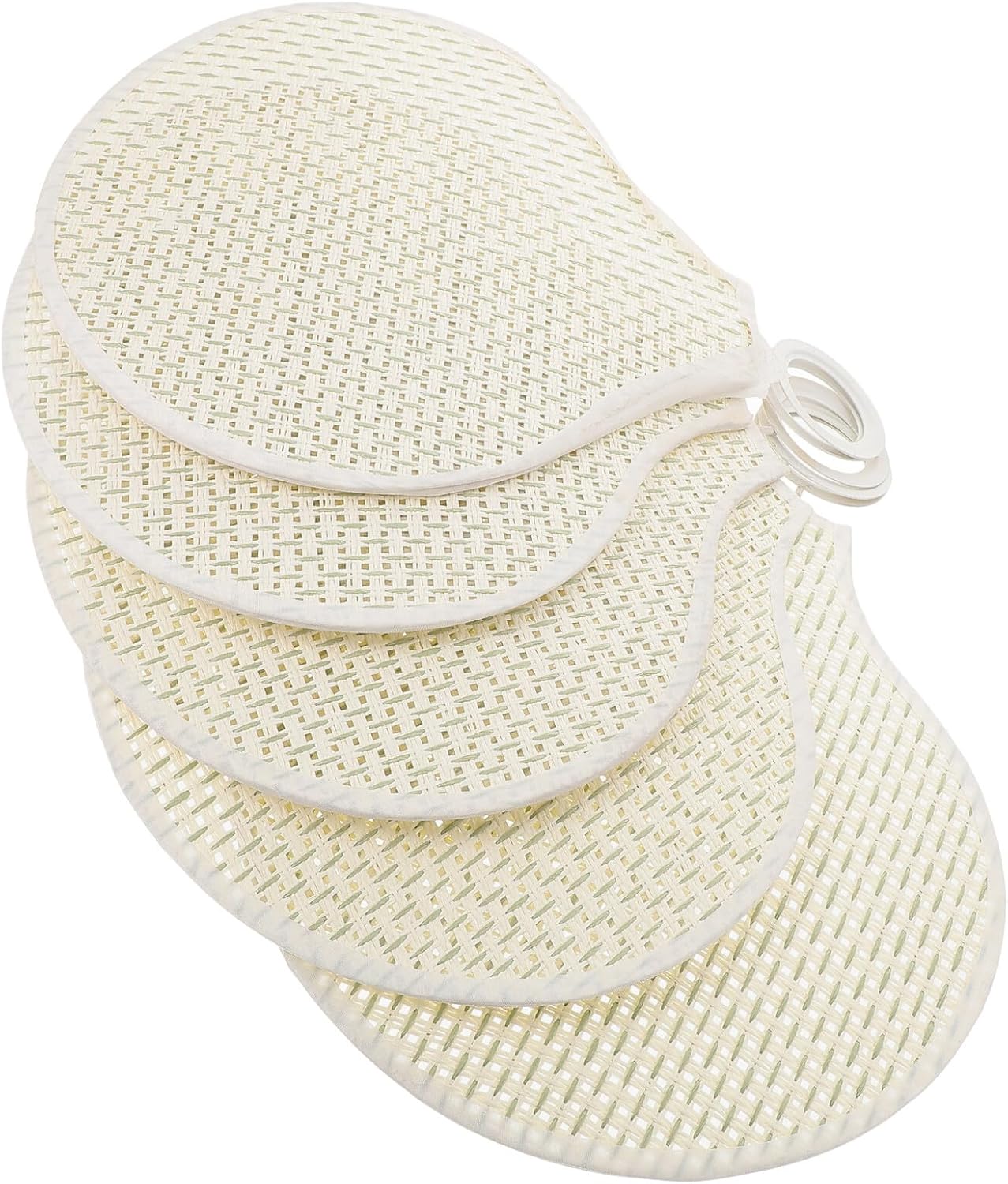 Housoutil Petal Cloth Lamp Shade E27 Pendant Light Cover Replacement Shade for Ceiling Light Small Beige Fabric Lampshade Suitable for Table and Floor Lamps