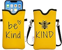 Vista 39 de Tainada Funda de neopreno para teléfono para hombres y mujeres con correa cruzada/cordón para el cuello para iPhone 17/16/15 Pro Max, Air, 16/15