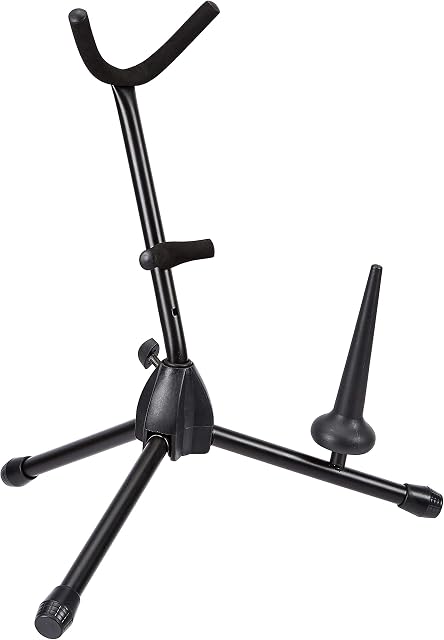 Amazon Basics Sax Stand with Flute/Clarinet Peg