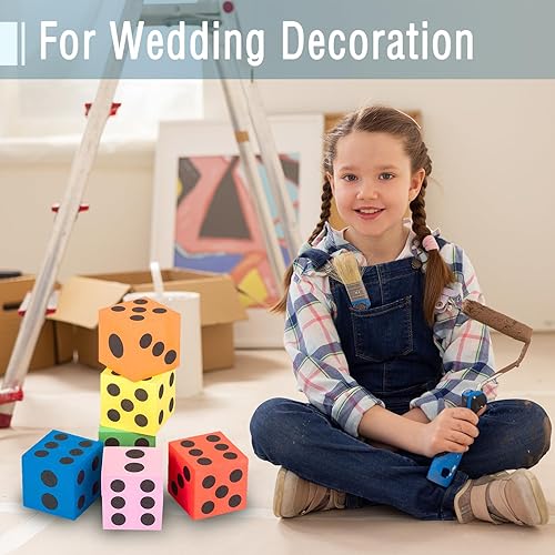 Miniatura 3 de Pllieay Paquete de 6 bloques de espuma Whit para manualidades, espuma de embalaje de 4 x 4 x 4 pulgadas, cuadrados de espuma para bricolaje,