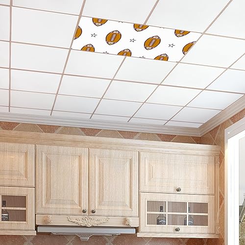 Miniatura 8 de Vigetue Cubiertas de luz fluorescente de techo para el aula  Filtros de luz de accesorios de 2 x 4  Cubiertas de luz de techo decorativas de bola de