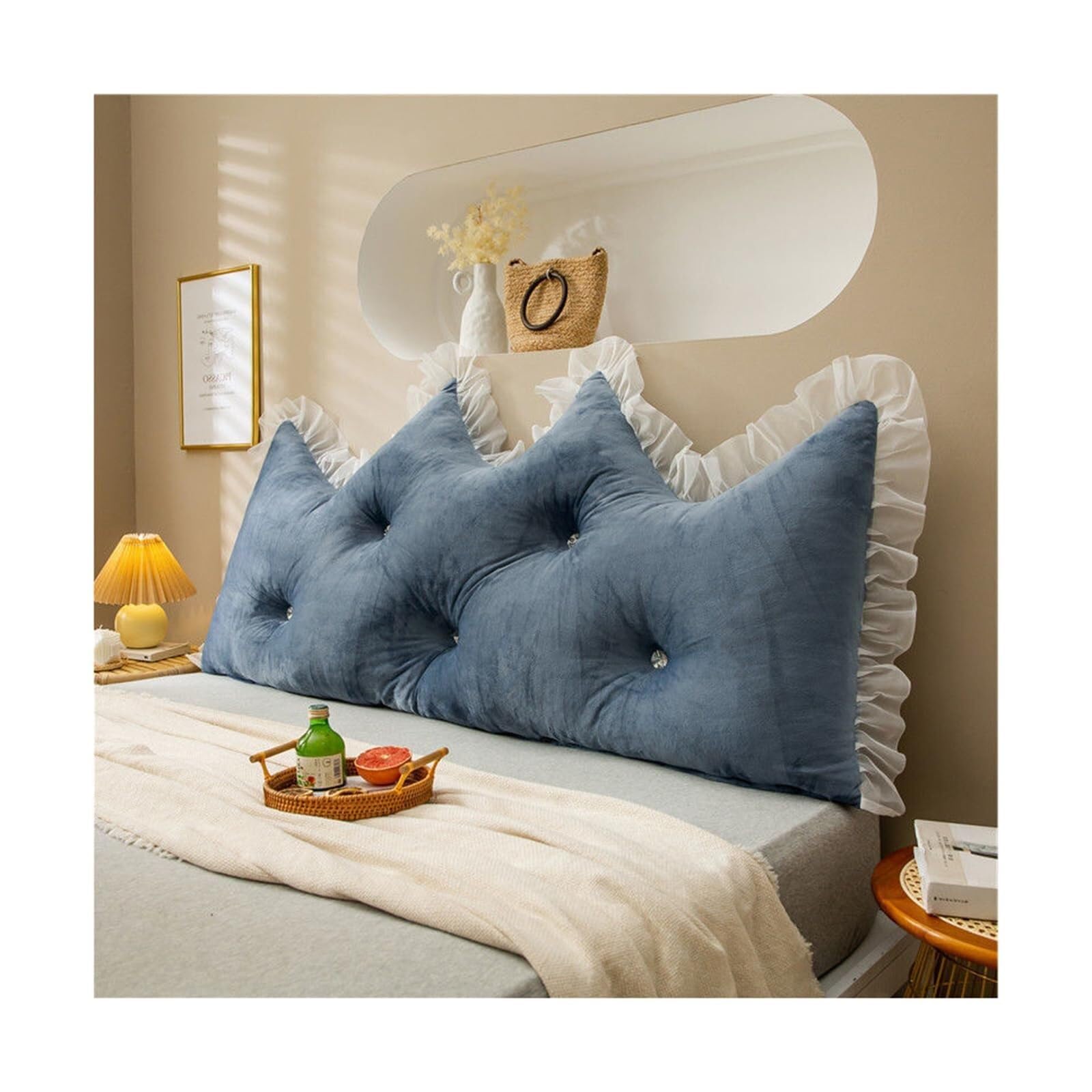 Oreiller soutien lecture lavable et grand coussin dossier tête lit