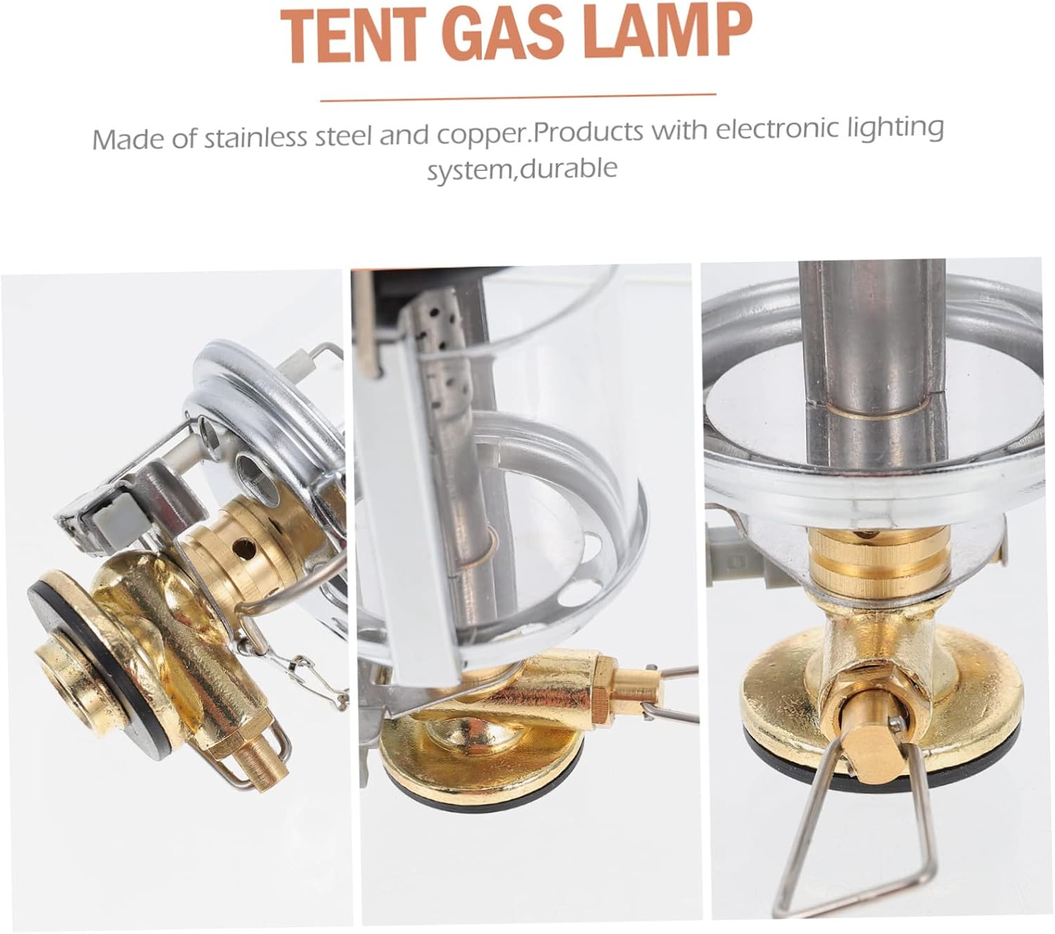 Yardwe 1set Outdoor Camping Propane Lantern Tent Gas Lamp for Emergency Lighting Multi-Functional Warm Light Simple Elegant Design for Campers and Outdoor Enthusiasts
