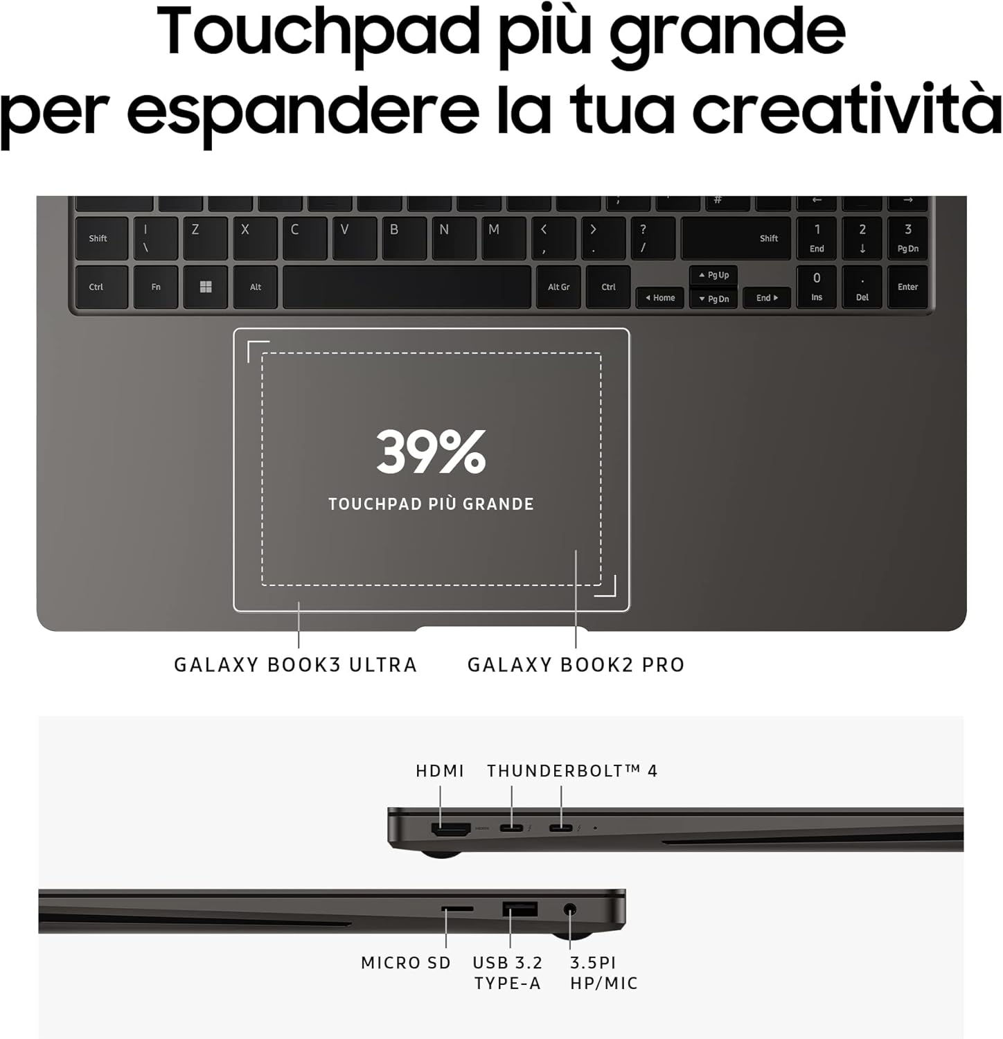 Samsung Galaxy Book3 Ultra Laptop, 16 Dynamic AMOLED 2X, Intel EVO, Intel Core i9-13900H 13th gen, NVIDIA RTX 4070, 32GB RAM, 512GB SSD, Windows 11 Home, Graphite Samsung Galaxy Book3 Ultra Laptop, 16 Dynamic AMOLED 2X, Intel EVO, Intel Core i9-13900H 13th gen, NVIDIA RTX 4070, 32GB RAM, 512GB SSD, Windows 11 Home, Graphite