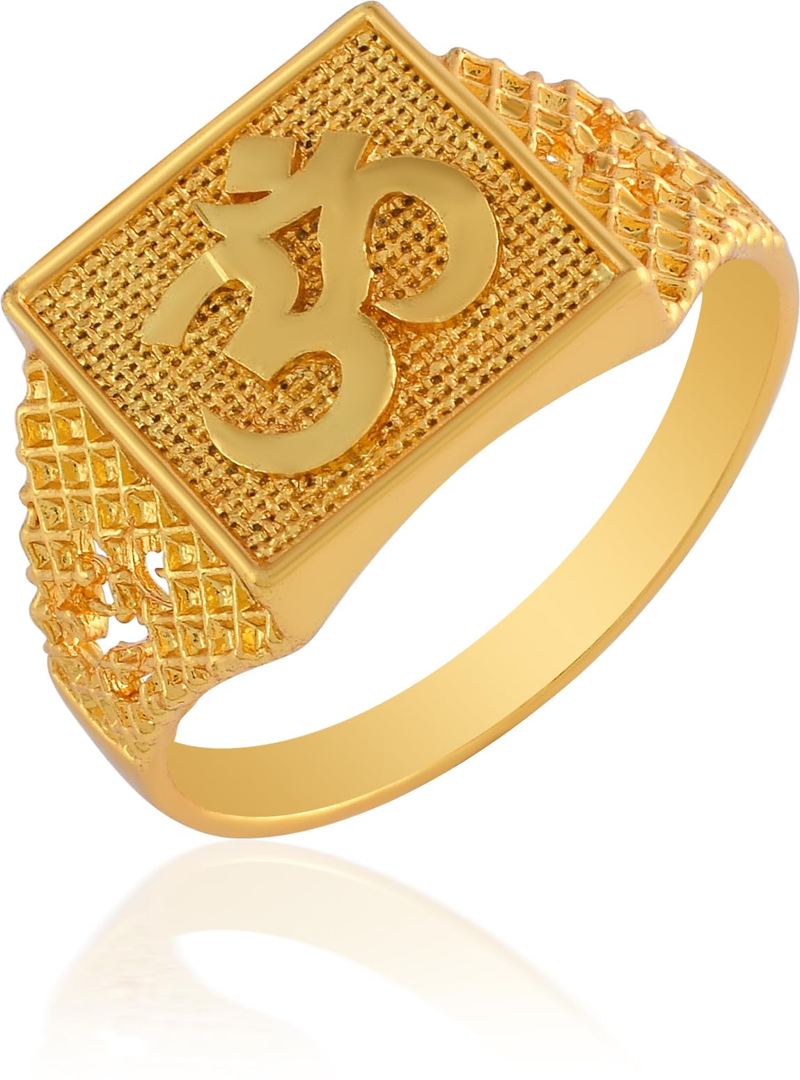 Memoir Brass Micron Goldplated OM fingerring Hindu Spiritual Temple Jewellery Men(ORRM6101) (B0CDPVBHYT) Amazon Price History, Amazon Price Tracker