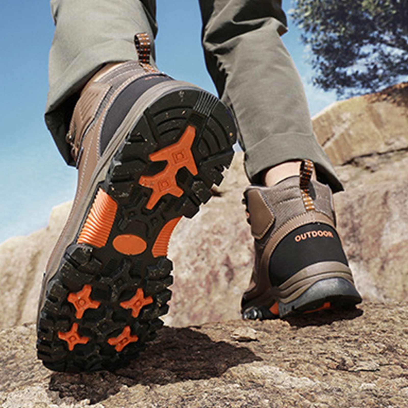 Chaussures de randonnée légères pour homme, chaussures de montagne, chaussures de course à lacets, chaussures de trekking, chaussures basses respirantes, chaussures de plein air