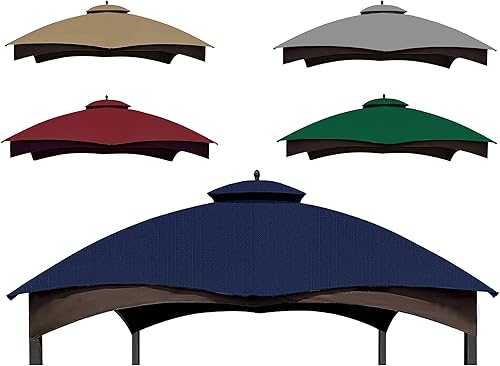 Miniatura 10 de Parte superior de repuesto Ripstop rojo óxido Ripstop para cenador Lowe's Allen Roth 10X12 modelo #GF-12S004B-1/GF-12S004BTO