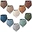 Konssy Muslin Baby Bibs 10 Pack Baby Bandana Drool Bibs 100% Cotton for Unisex Boys and Girls, Soft Absorbent Set for Teething and Drooling