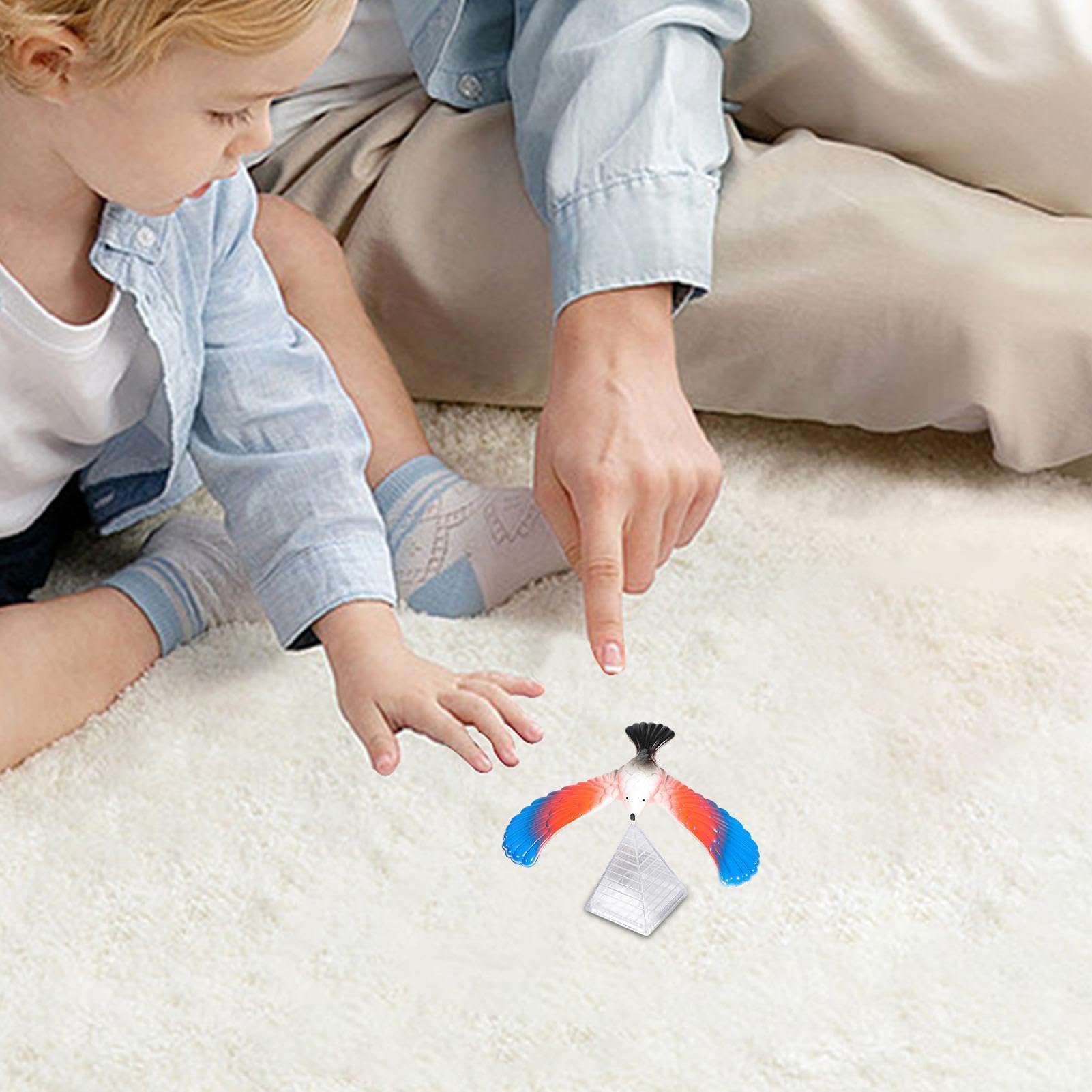 Oiseau Équilibriste Pour Doigt - Jouet De Bureau Anti-Stress, Démonstration De Physique, Cadeau Déco Nouveauté