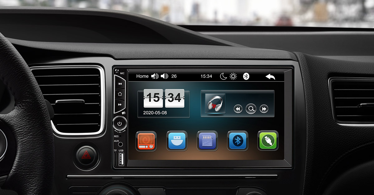7inch Car Stereo Double Din Radio Touchscreen with Backup Camera
