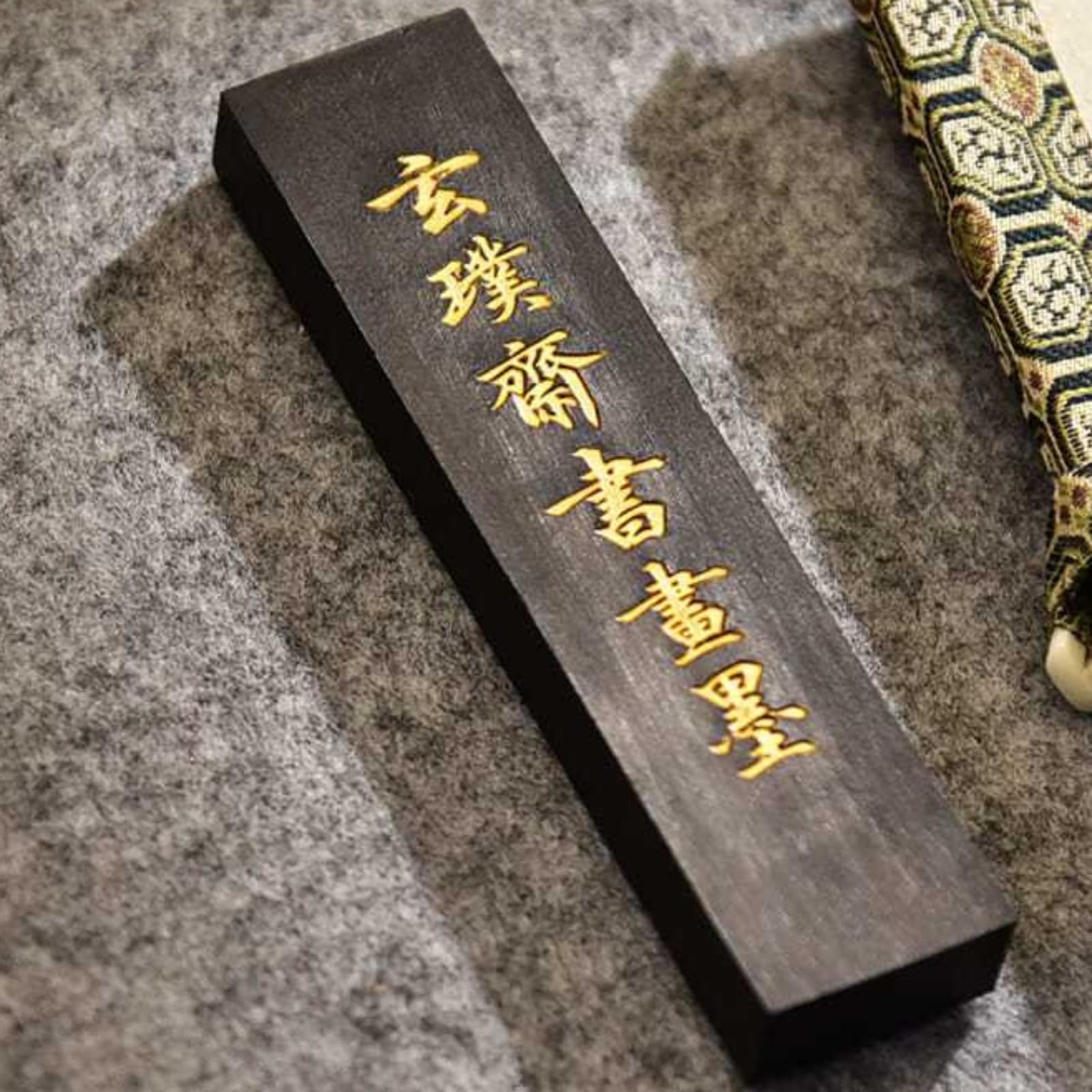 Bâton d'encre pour peinture de calligraphie, 9,8 cm, encre fumée de pin fumé