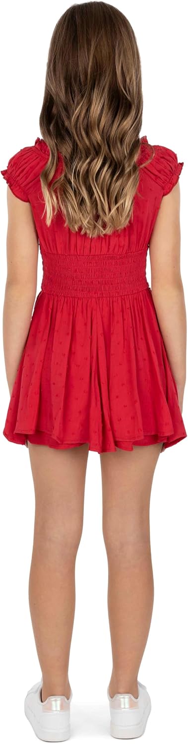 Speechless Girls' Cap Sleeve Skirt Romper