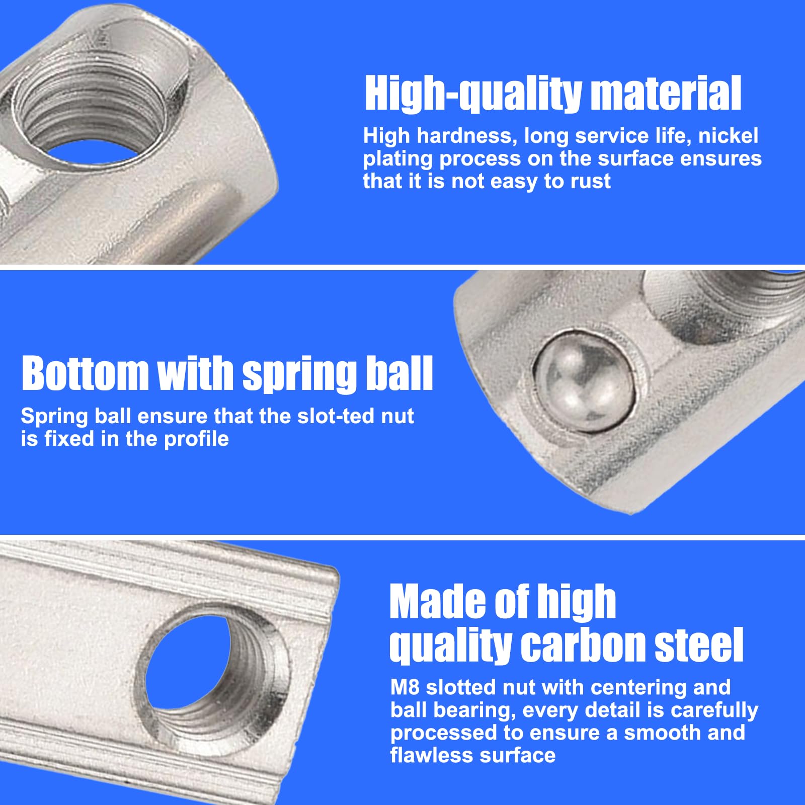 METALLIXITY Tuercas De Soldadura Por Puntos (M8) 10 Piezas Tuerca De