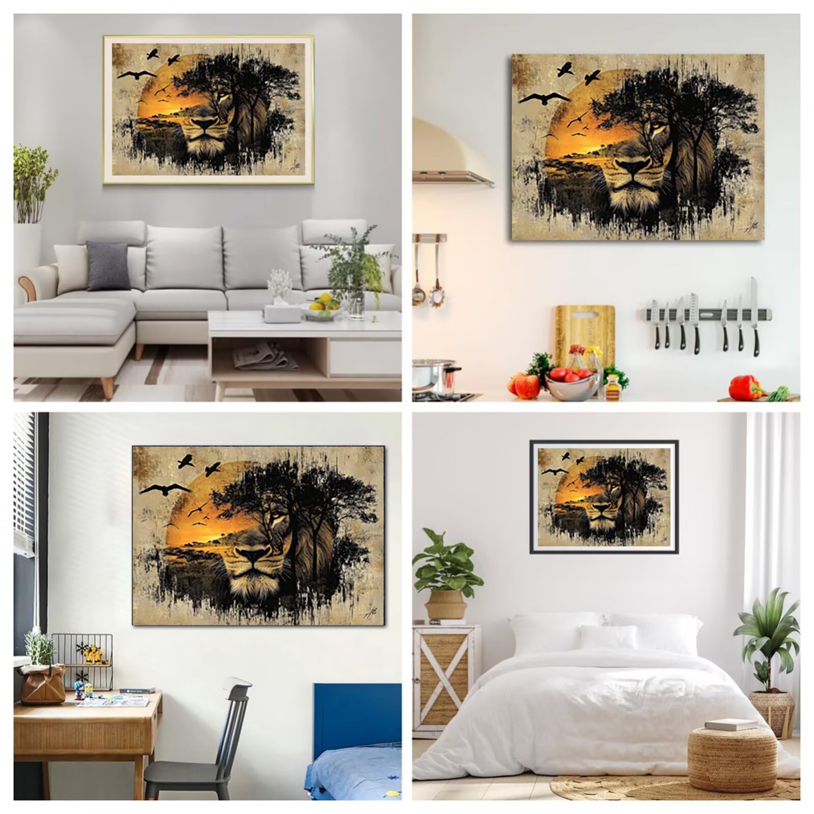 Maluj według numerów dla dorosłych styl japoński, zwierzę malowanie po numerach 70 x 100 cm, 1 szt. DIY Malowanie według liczb z 3 pędzlami i pigmentem akrylowym, obrazy nowoczesne dekoracje do salonu