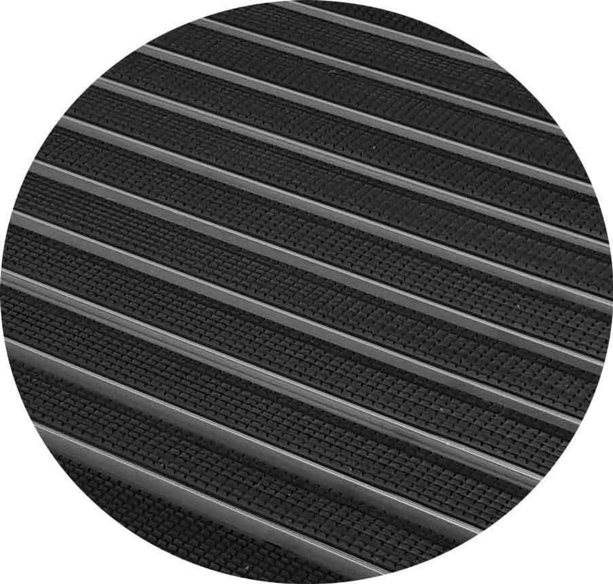 ACO 60x40 Fußmatte Gummi schwarz mit Bodenwanne Vario Light Schuhabtreter Abstreifer Türmatte