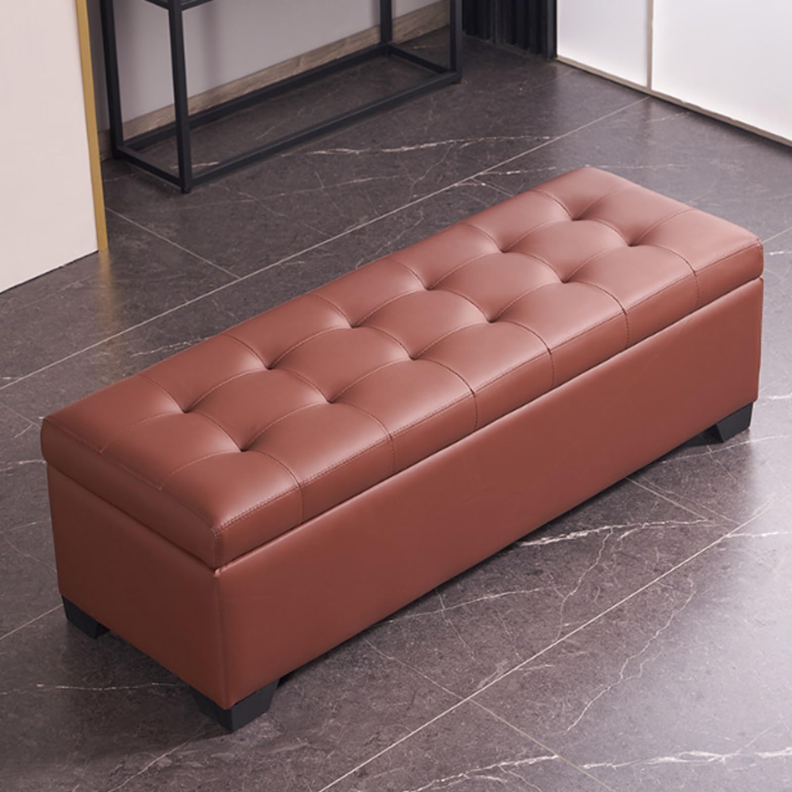 Banc de rangement pour entrée et repose-pieds bout de lit