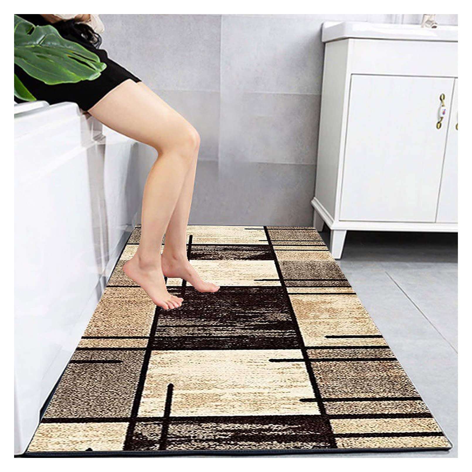 Tapis d'intérieur antidérapant idéal pour la cuisine et l'entrée