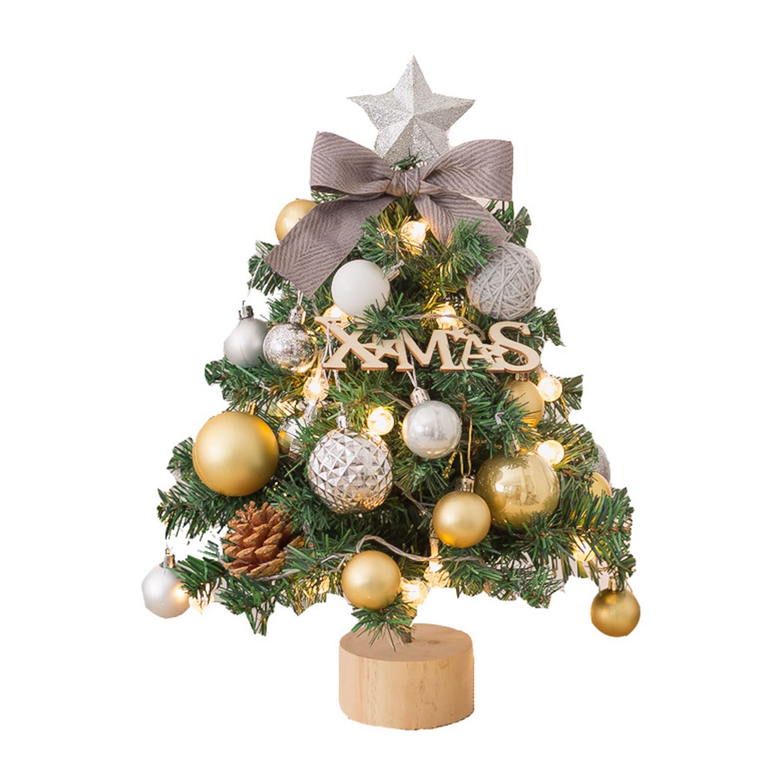out ゆう様 ナチュラルゴールド✧ クリスマスツリーミニ Amazon.co.jp: クリスマスツリー 卓上ミニツリー 45cm インテリア 北欧
