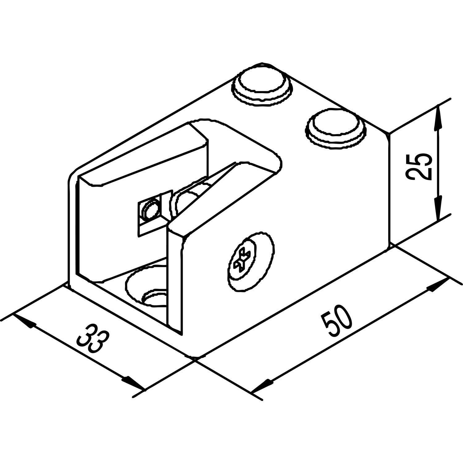 Anschlagpuffer Glas, 8 - 12,76 mm, Aluminium silber
