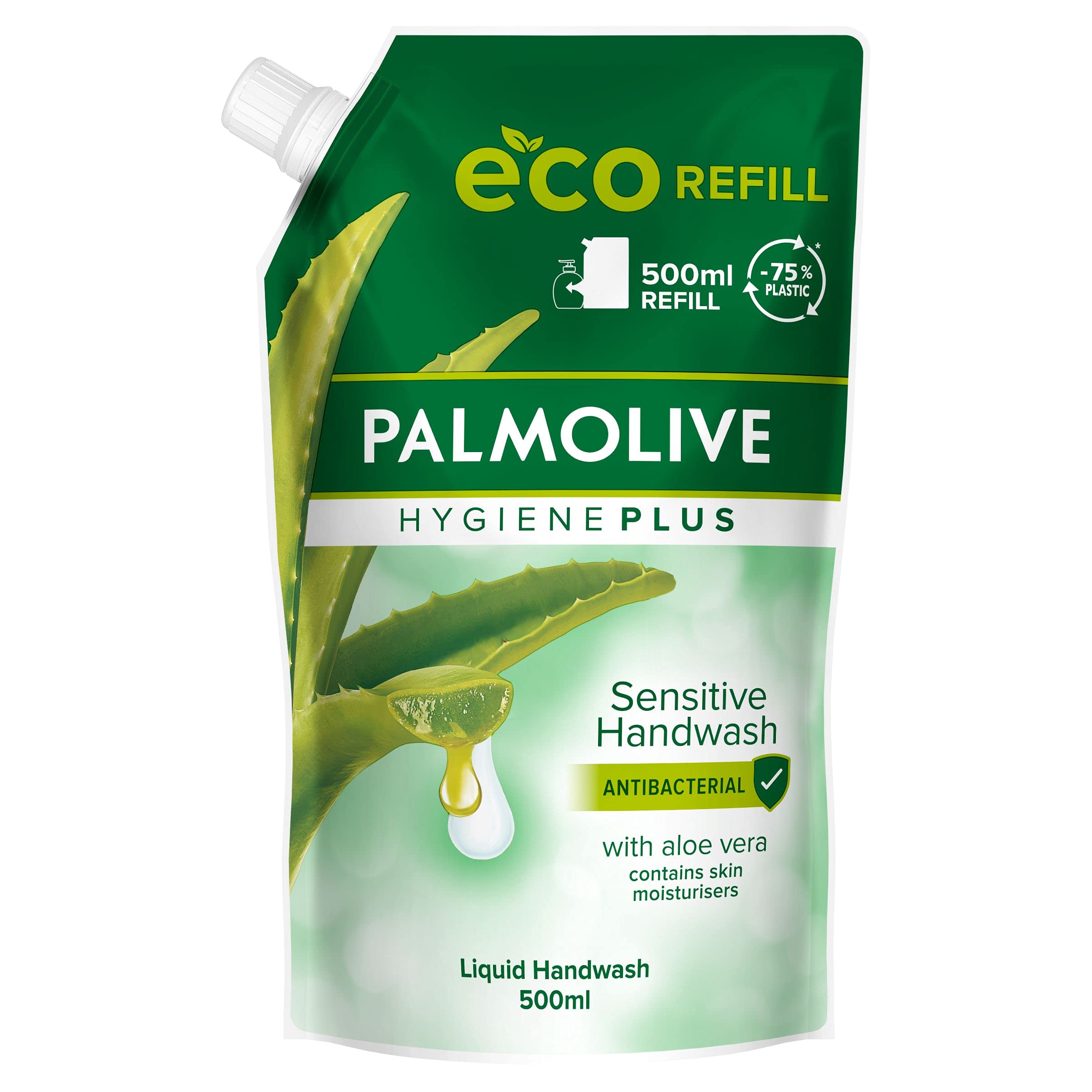Palmolive Seife Hygiene+ Sensitive Nachfllpackung 12x500ml - flssige  Handseife mit Aloe Vera zur sanften Reinigung der Hnde : Amazon.de:  Kosmetik