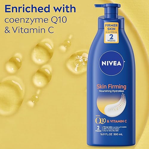 Miniatura 3 de Nivea Loción corporal nutritiva hidratante reafirmante para la piel (16.9 onzas líquidas) + crema de gel corporal reafirmante y tonificante para la