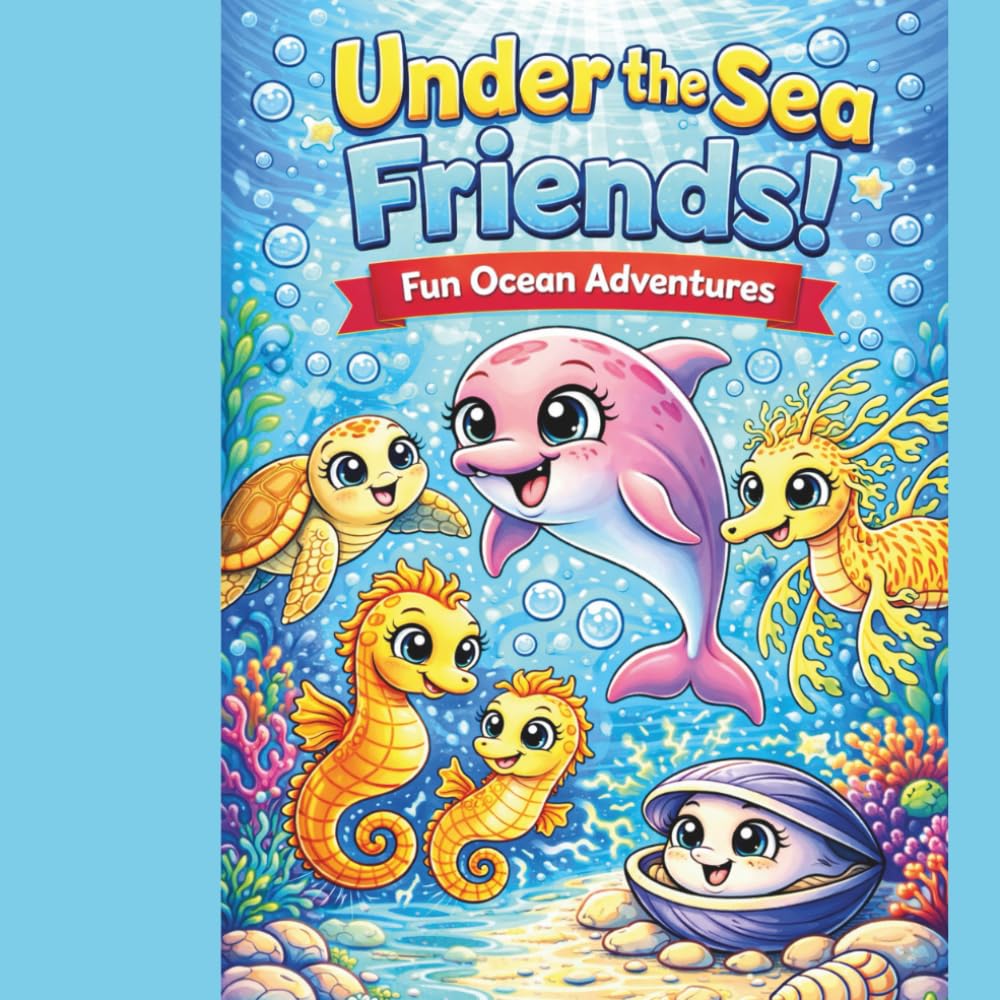 Under the Sea Friends: A Cute Ocean Coloring Book for Kids Ages 3–8