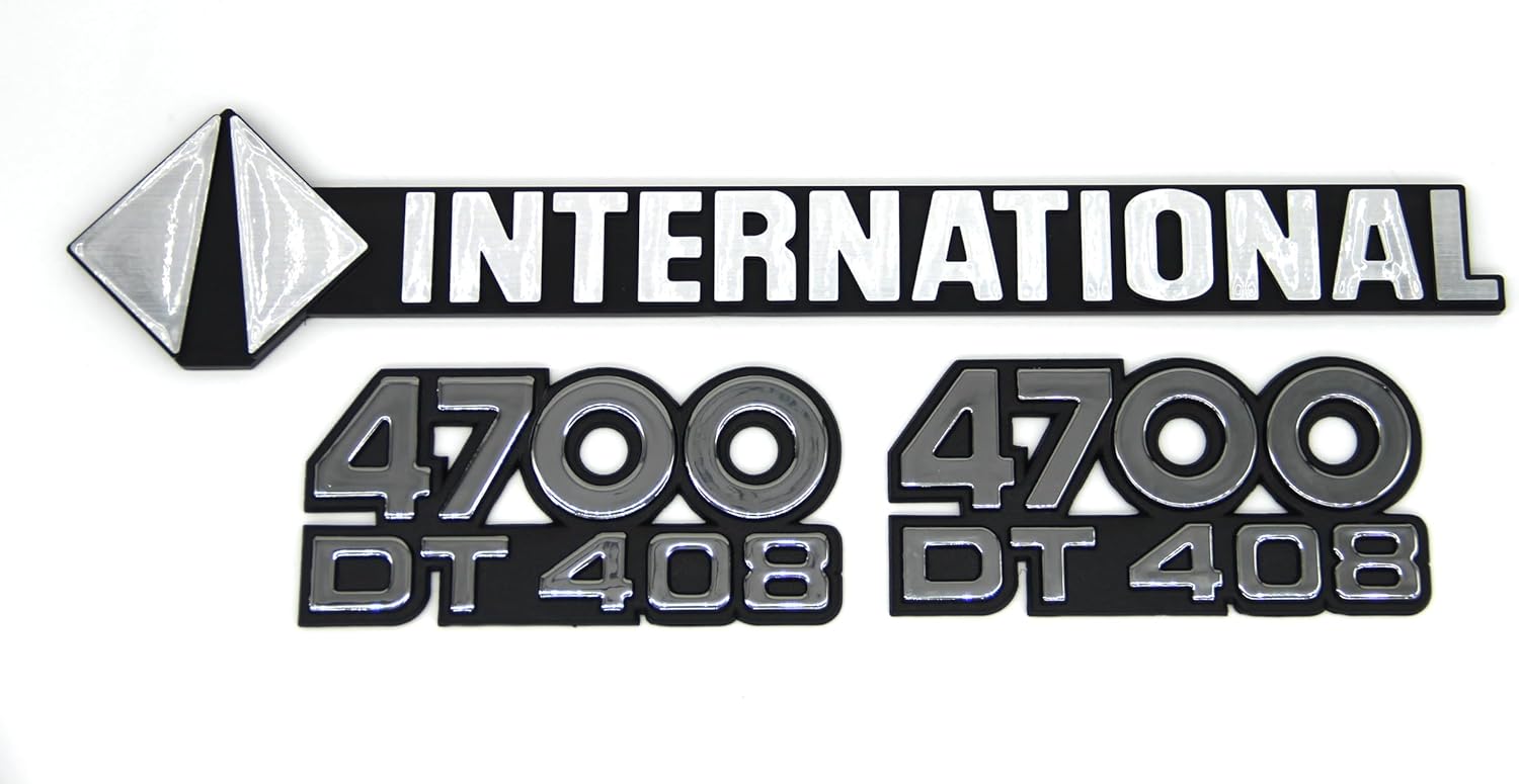Side and Front Emblem Set (3-Piece) Compatible with International 4700 DT408 Truck