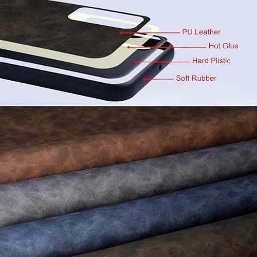 Miniatura 4 de AIORIA Funda para Oneplus Nord 3, funda de cuero de alta calidad, diseño retro, funda protectora completa para Oneplus Nord 3 5G (oliva)