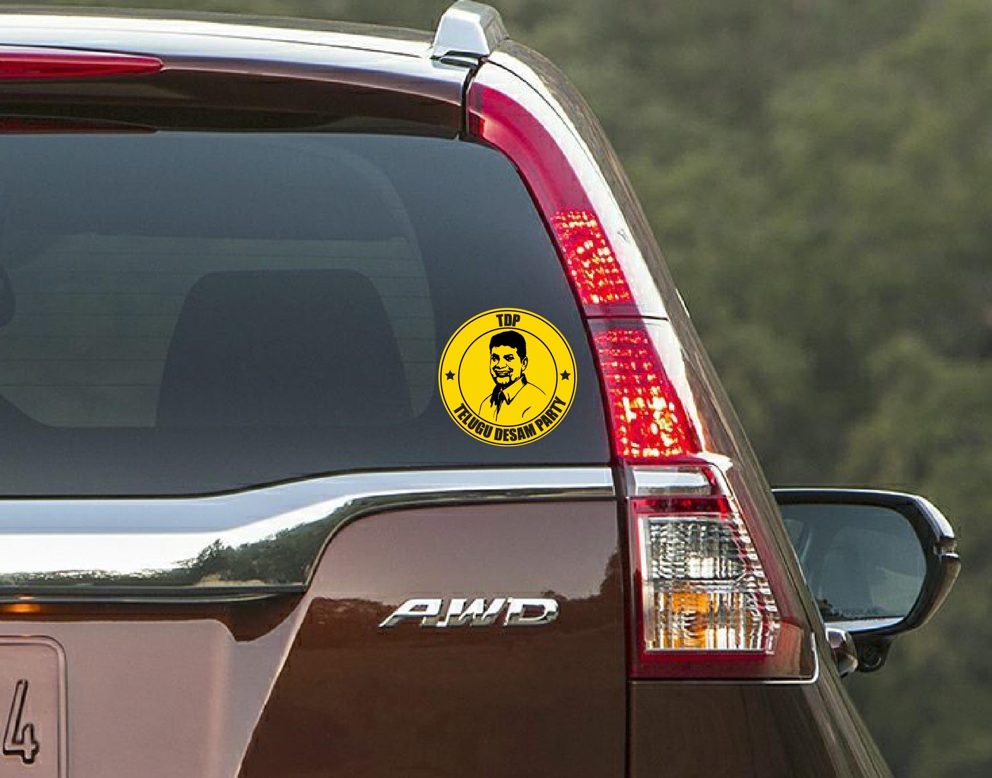 PEACOCKRIDE Vote for Your Party I Telugu Desam Party I TDP I N. Chandrababu Naidu I Car Window Sticker (PVC Vinyl) (B0CZ7CCHNX) Amazon Price History, Amazon Price Tracker