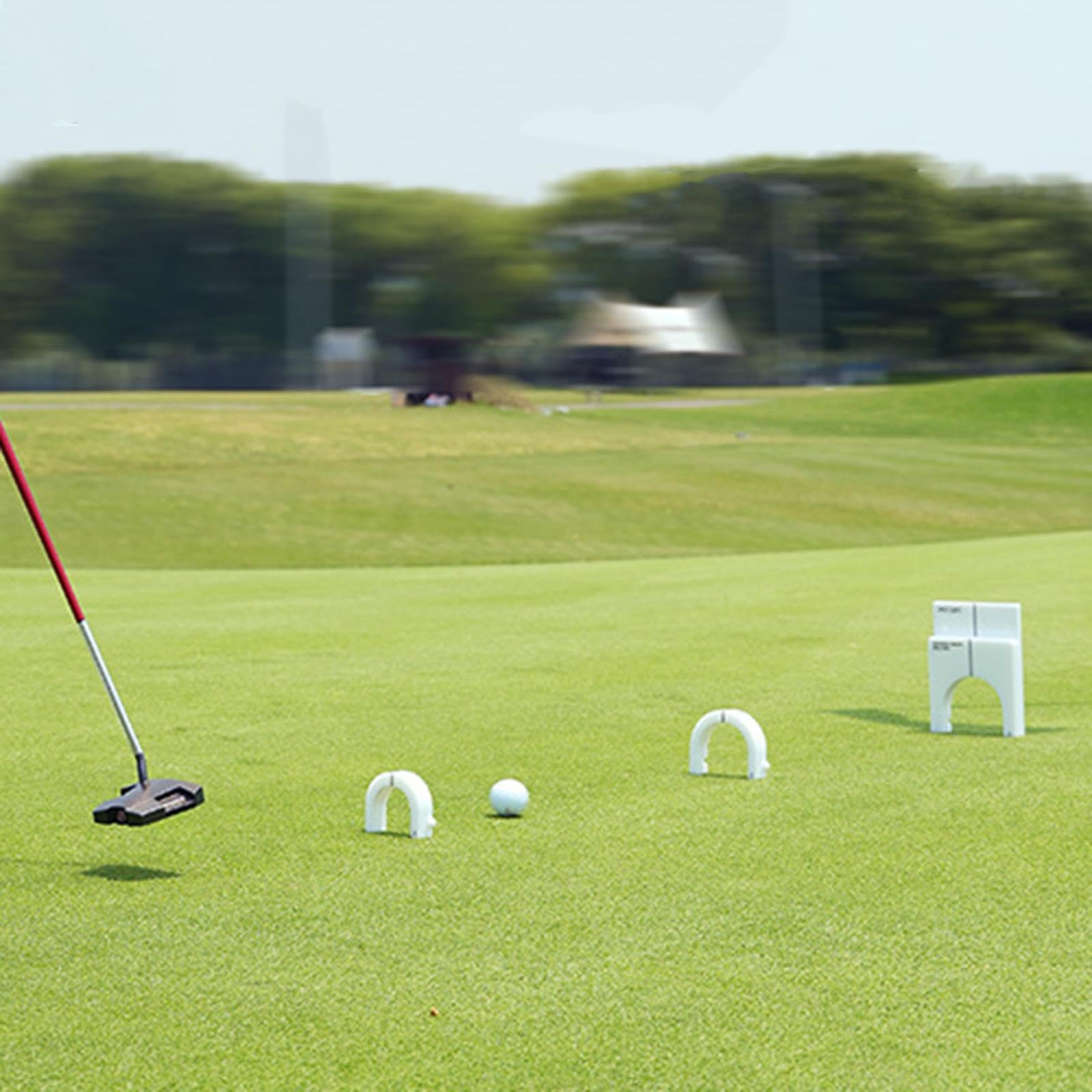 Outil d'entraînement Portable pour Le Putting au Golf : alignement Ajustable et amélioration des compétences pour Les Amateurs de Golf.