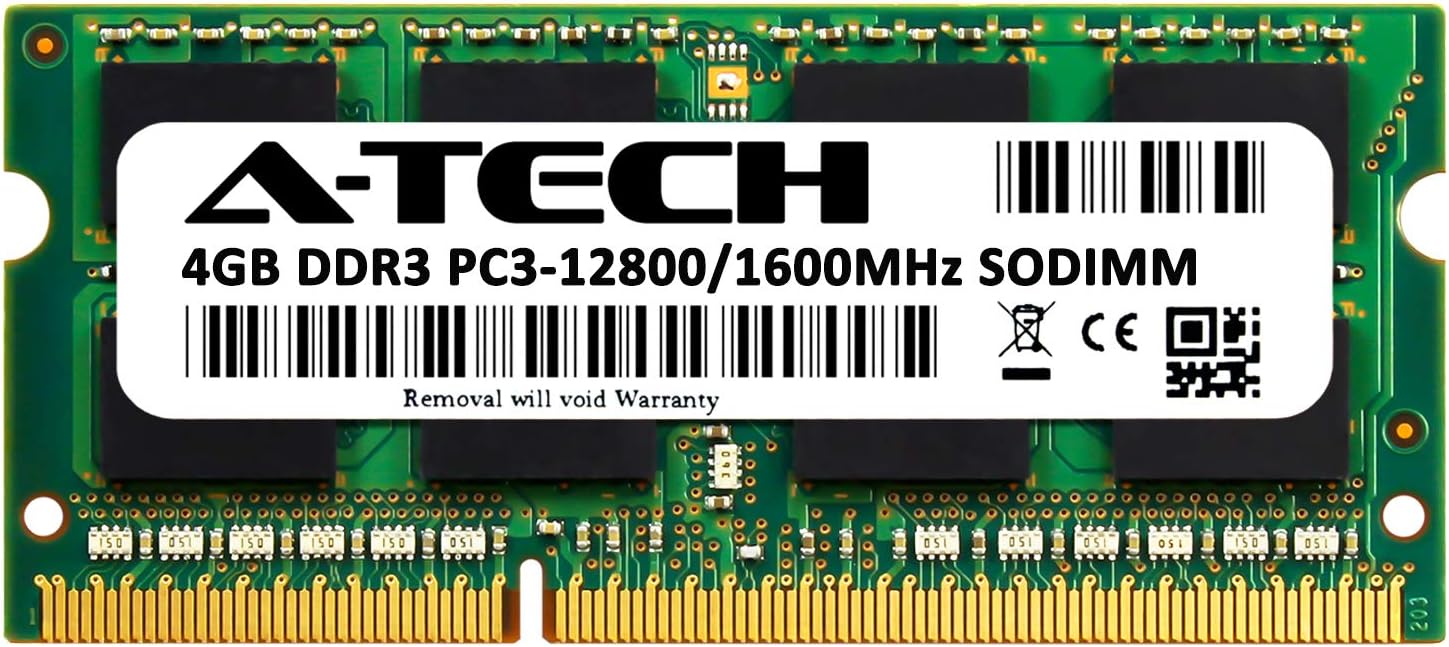 A-Tech 4GB RAM for HP 2000 Series -2B30DX | DDR3 1600MHz SODIMM PC3-12800 204-Pin Non-ECC Memory Upgrade Module