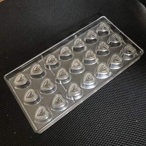 Miniatura 3 de Molde de policarbonato de chocolate con corazón 3D para hornear DIY