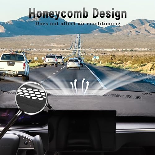 Miniatura 2 de TSLAUCAY Cubierta completa para tablero modelo X 2024-2022, 1 alfombrilla de gamuza modelo X para tablero 3D para evitar el Vertigo Modelo X con