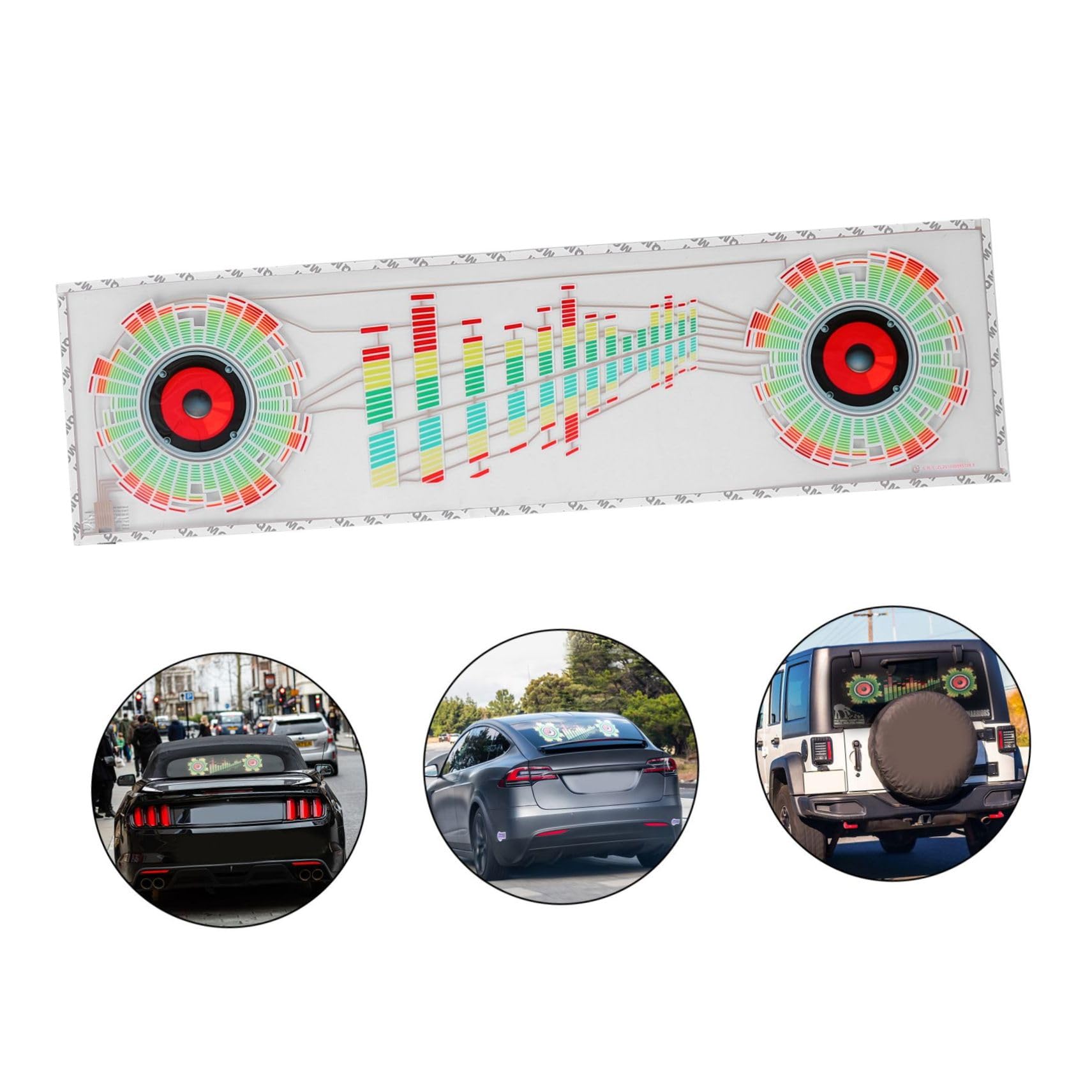 SOLUSTRE Luz De para Coche Iluminación Led Decoración De Luces Kit De Iluminación Interior Luz Musical Inalámbrico