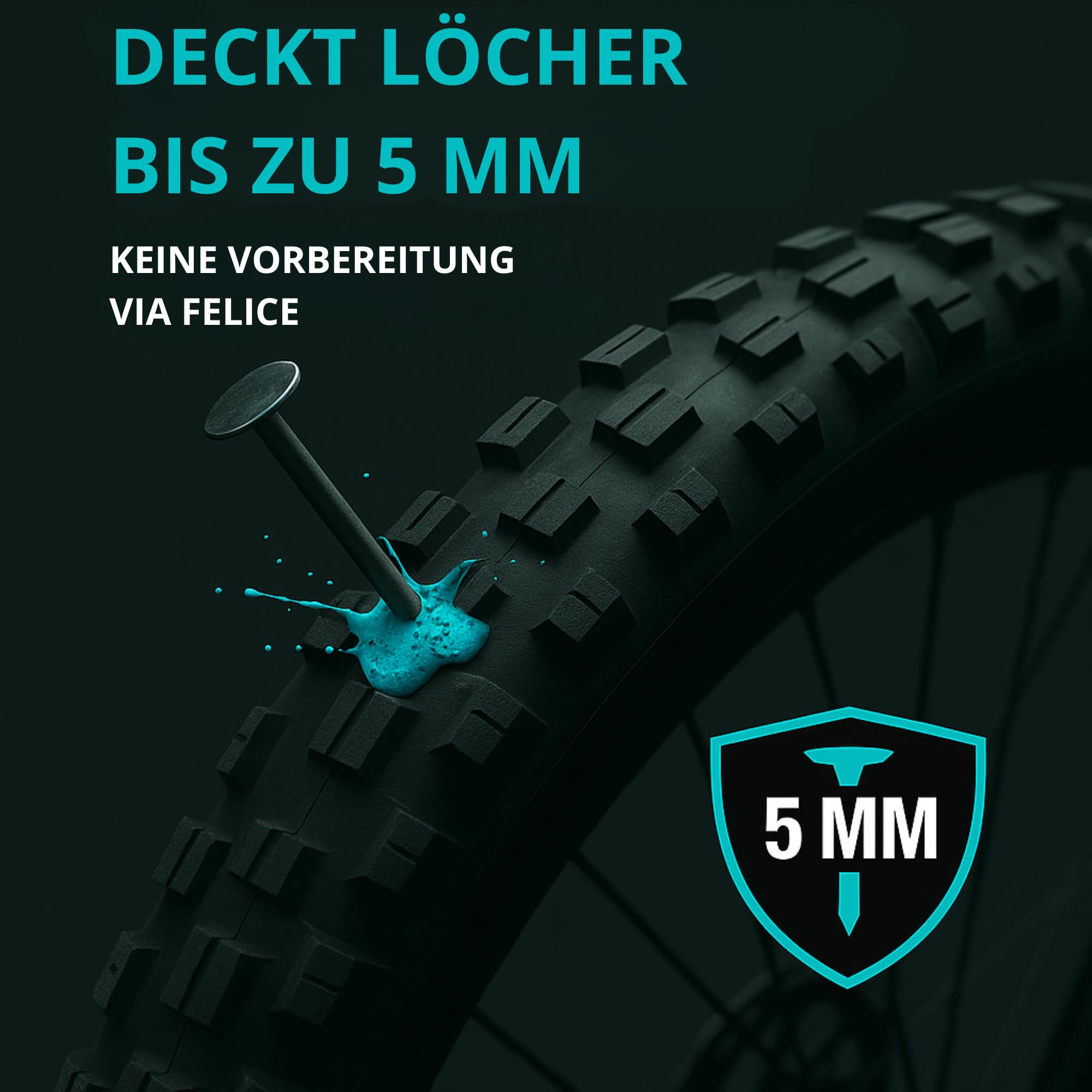 Líquido antipinchazos Bicicleta 800ml | Liquido tubeless MTB | repara pinchazos para Bici 29 27,5 26’ | Sellador de Neumáticos para Reparación Rueda | Sella hasta 6mm