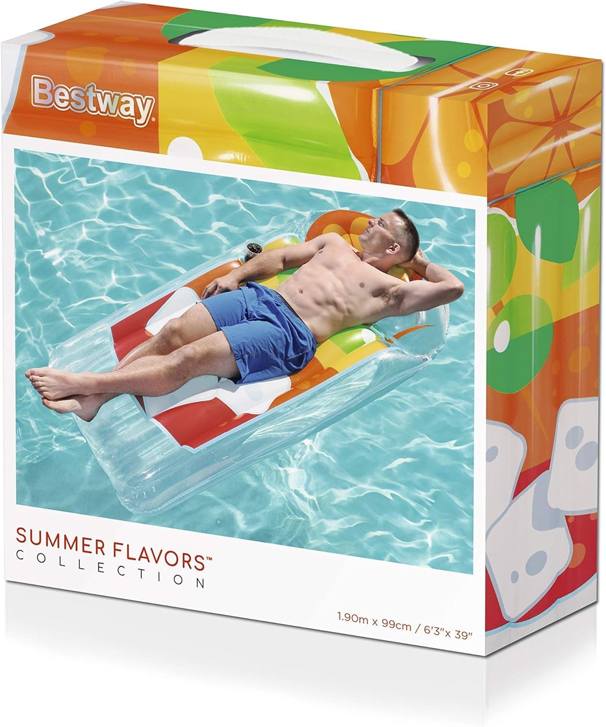 Bestway Materac dmuchany Tropical Beverage Lounge, 190 x 99 cm, posortowany