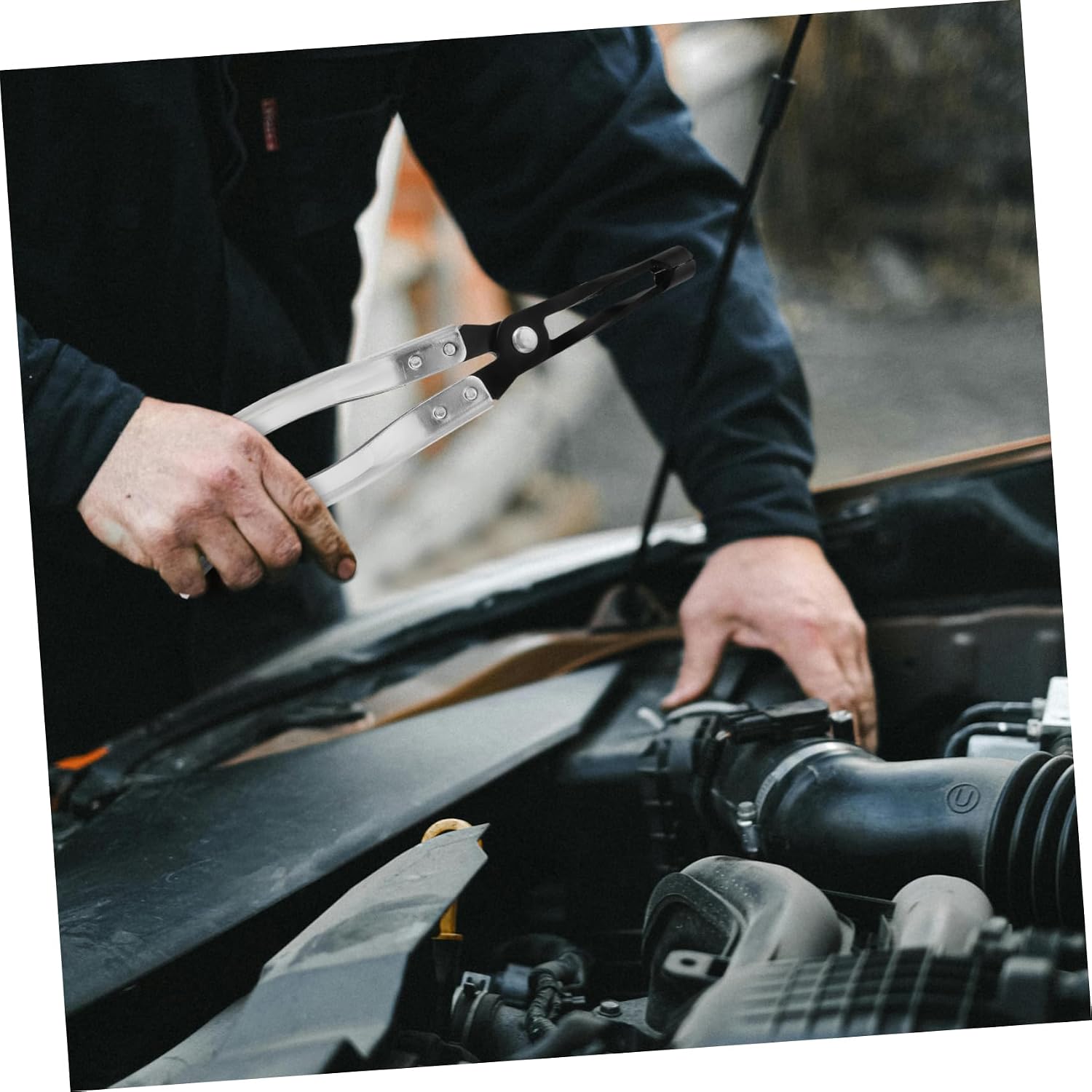 Engine Valve Spring Pliers Tool Durable Valve Spring Removal Tool for Engine Repair Compact and Lightweight Design for Mechanics and DIY Enthusiasts