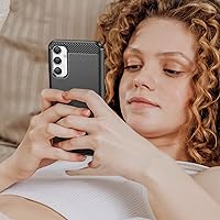 Vista 7 de Folmeikat Funda compatible con Samsung Galaxy A24 4G, con protector de pantalla, absorción de golpes, flexible de goma TPU, funda protectora