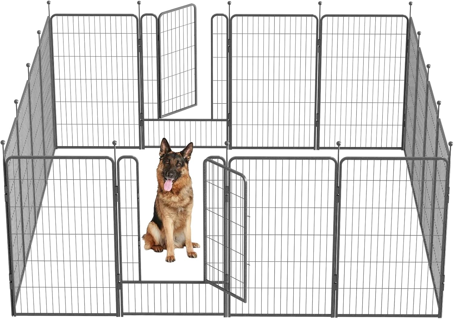 Dog Playpen,24/32/40 Inch Height in Heavy Duty,Folding