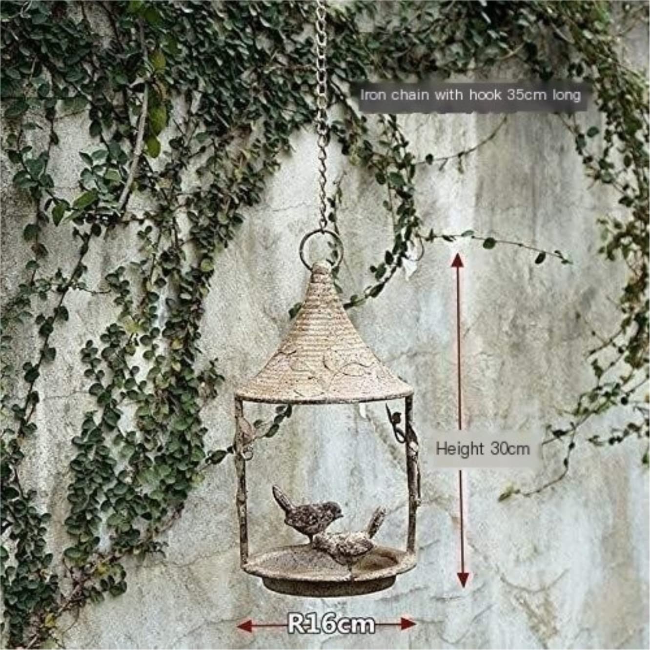 Karmnik dla Dzikich Ptaków Bird Feeder Dziki Karmnik Dla Ptaków Metalowy Wiszący Ogrodowych Dekoracji Zewnętrznych Wróbli