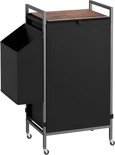 Cesta de lavandería, cesta de lavandería, carrito organizador de lavandería, papelera de lavandería alta rodante, clasificador de ropa, bolsa