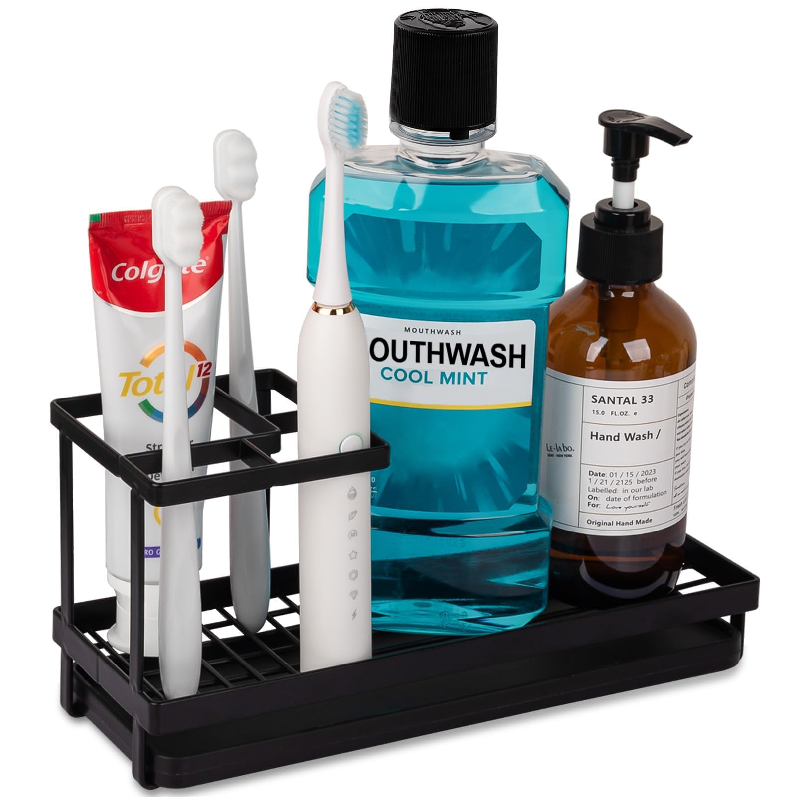 Heagoale Matte Black Toothbrush Holder