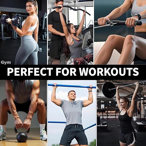 Miniatura 3 de Agarres de entrenamiento antideslizantes, protectores de palma de goma para levantamiento de pesas, dominadas, mancuernas, entrenamiento de fitness