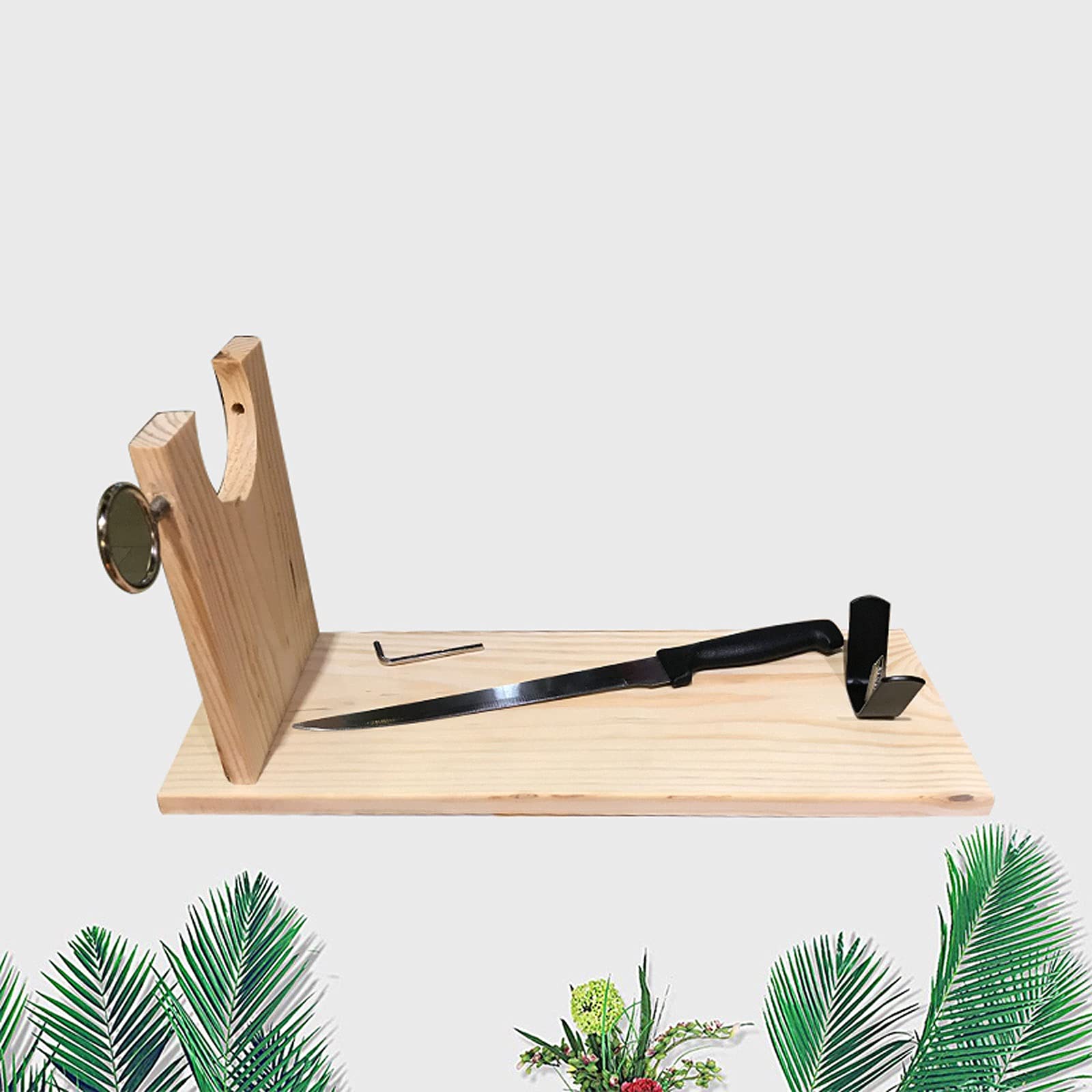 Support à Jambon/Supports Jambon Dispositif de Fixation de Jambon de Bois, Rack de Jambon for café Cuisine, Restaurant Accueil Cuisine Accessoires (Couteaux Non Inclus) Banqueta Porte Jambon
