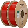 eSUN PLA+ Filament 1.75mm, PLA+HS Hochgeschwindigkeitsdruck 3D Drucker Filament Maßgenauigkeit +/- 0.03mm, 1KG Spule (2.2 LBS) Speedy PLA Plus Filament (Feuerwehrrot-2KG, 2KG)