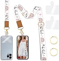 Vista 35 de Cordón cruzado para teléfono celular con correa para la muñeca, cordones de tortuga marina para alrededor del cuello, muñequera con correa ajustable