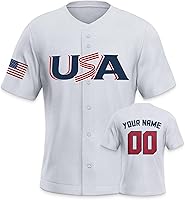 Vista 24 de Custom 2026 World Baseball Jersey Sports Shirt for Fans Men Youth Women Gifts Personalize Your Name Number S-6XL