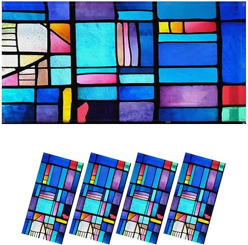 Paquete de 4 cubiertas de luz fluorescente para luz de techo, coloridos filtros de luz de acrílico para ventana para aula, oficina, hogar, cubierta