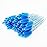 i-Laesh 100 Pcs Crystal Eyelash Brush Mascara Wands Disposable Eyebrow/Lash Brushes for Eyelashes Extensions Eye Makeup Kit Lashes Applicator Tool Spoolies (Crystal Blue)